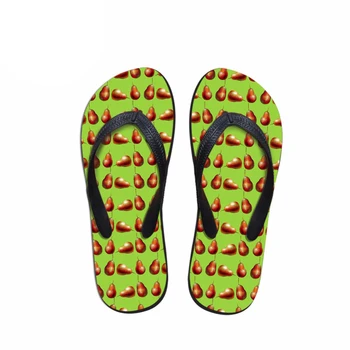 

NOISYDESIGNS Women Casual Flip Flops 3D Fruit Puzzle Prints Summer Shoes Flats Sandals Woman Non-slip Home Slippers Female