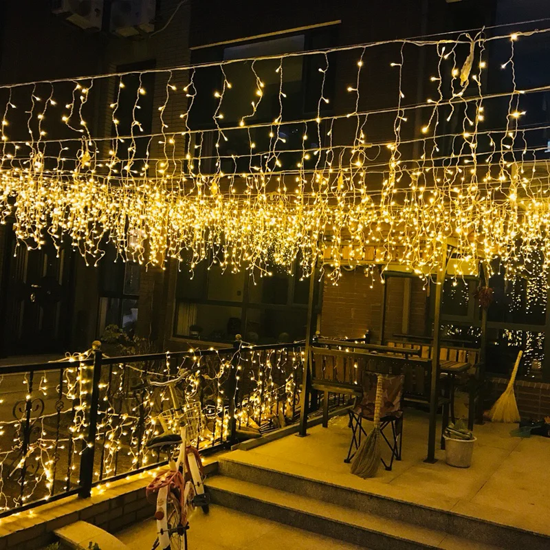 3X1m Led Icicle Led Curtain Fairy String Light navidad Christmas Light