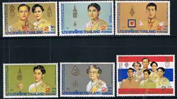 Th0811 Таиланд 1987 bhumibhol король и королевской члена семьи национального флага 6 новых 0929