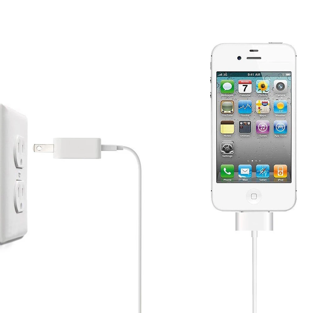 Кабель для зарядки и передачи данных NYFundas 3 шт. usb кабель iphone 4 ipod nano ipad 2 iphone4s 30pin 1 м