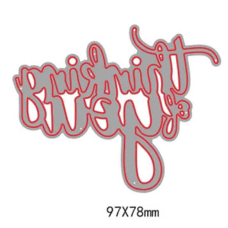 

Thinking You Words Metal Cutting Dies Stencil For DIY Scrapbooking Photo Album Paper Cards Decorative Crafts Diecuts New 2018