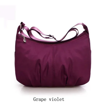 Новинка, Нейлоновые женские сумки через плечо, дизайнерские сумки для женщин, сумка-тоут, женские сумки-мессенджеры, женские сумки Z303 - Цвет: Grape violet