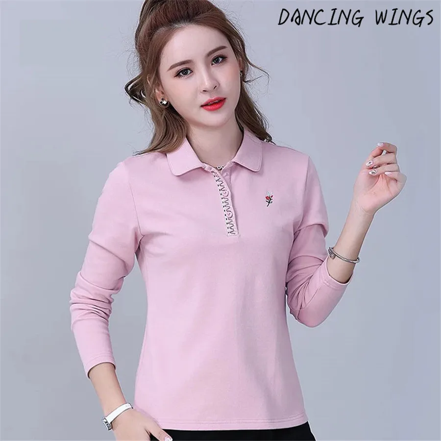 100 cotton women's polo shirts