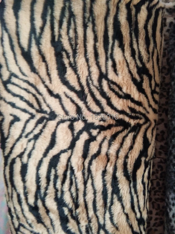 leopard plush fabric
