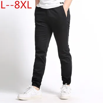 

Plus size 10XL 8XL 6XL Men Pants Hip Hop Harem Joggers Pants 2018 Male Trousers Mens Joggers Solid Multi-pocket Pants Sweatpants