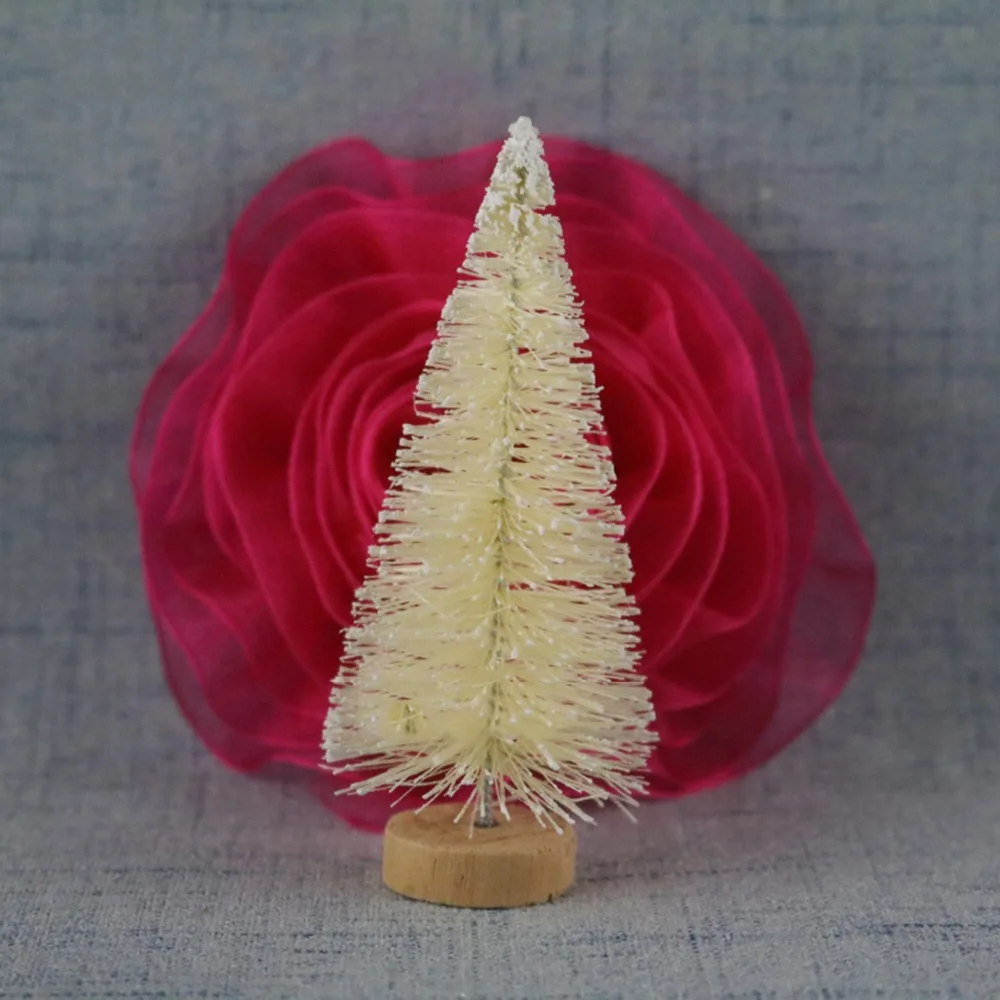 

12PCS DIY Christmas Tree Small Pine Tree Mini Trees Placed In The Desktop Home Decor Christmas Decoration Kids Gifts