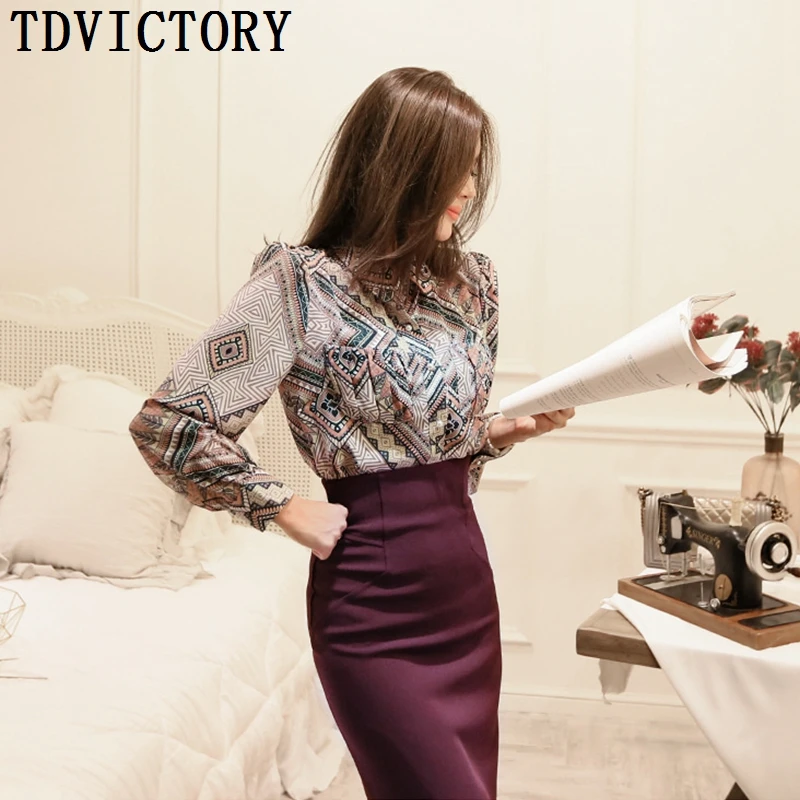 TDVICTORY 2019 осень OL корейский стиль Женский официальный комплект из двух предметов