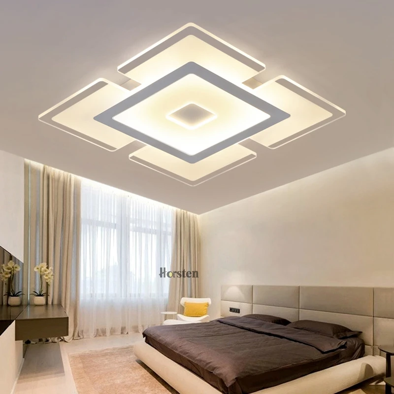 Horsten 110 220V Sky City Ultra-thin Transparent LED Ceiling Light Modern Creative Acrylic Bedroom Living Room Ceiling Light Home Lighting (8)
