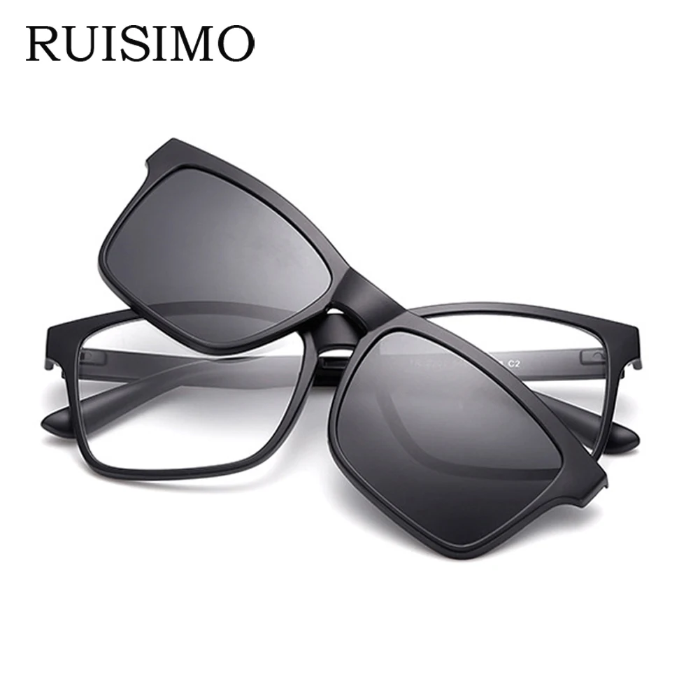 

RUISIMO Men Eyeglasses Fashion Myopia Optical Computer Glasses Frame Brand Design Plain Eye glasses retro de grau femininos