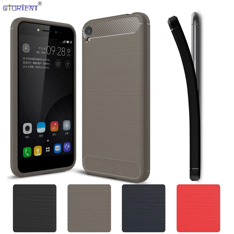 

For ASUS ZB501KL Zenfone Live ZB501 ZB 501 501KL Silicone Brushed Carbon Fiber Texture Cover for ASUS Live A007 ASUS_A007 Cases