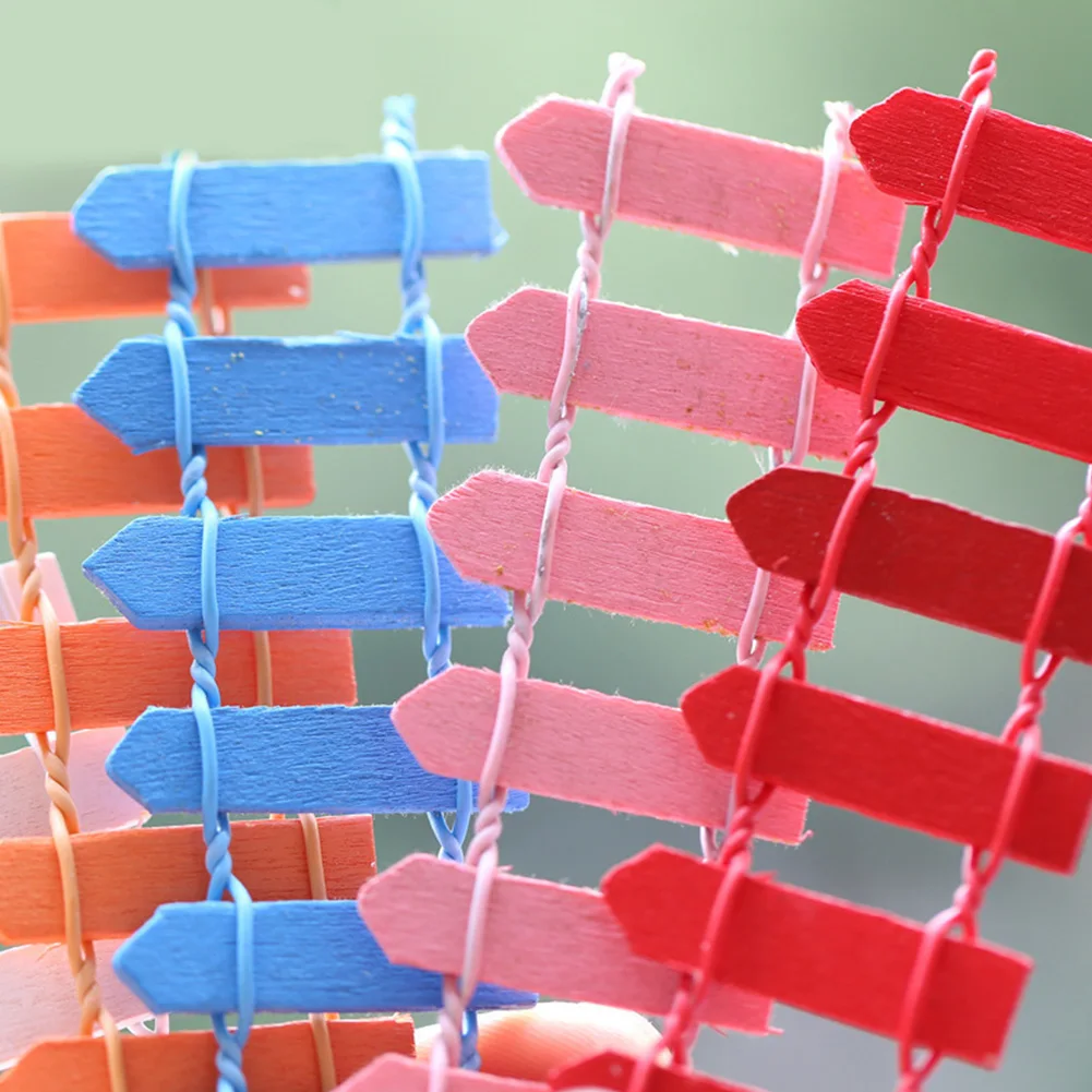 

10pcs Mini Miniature Practical Fence Set Microlandschaft DIY Craft Home Decoration Portable Bonsai Use Wood Ornament Accessories