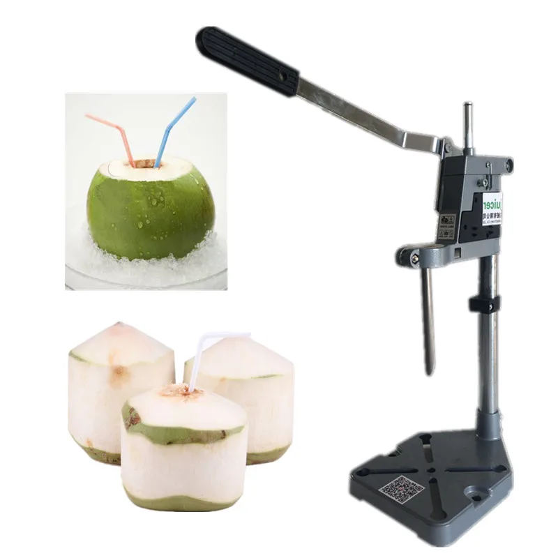 

New durable stainless steel coconut opener opening driller machine