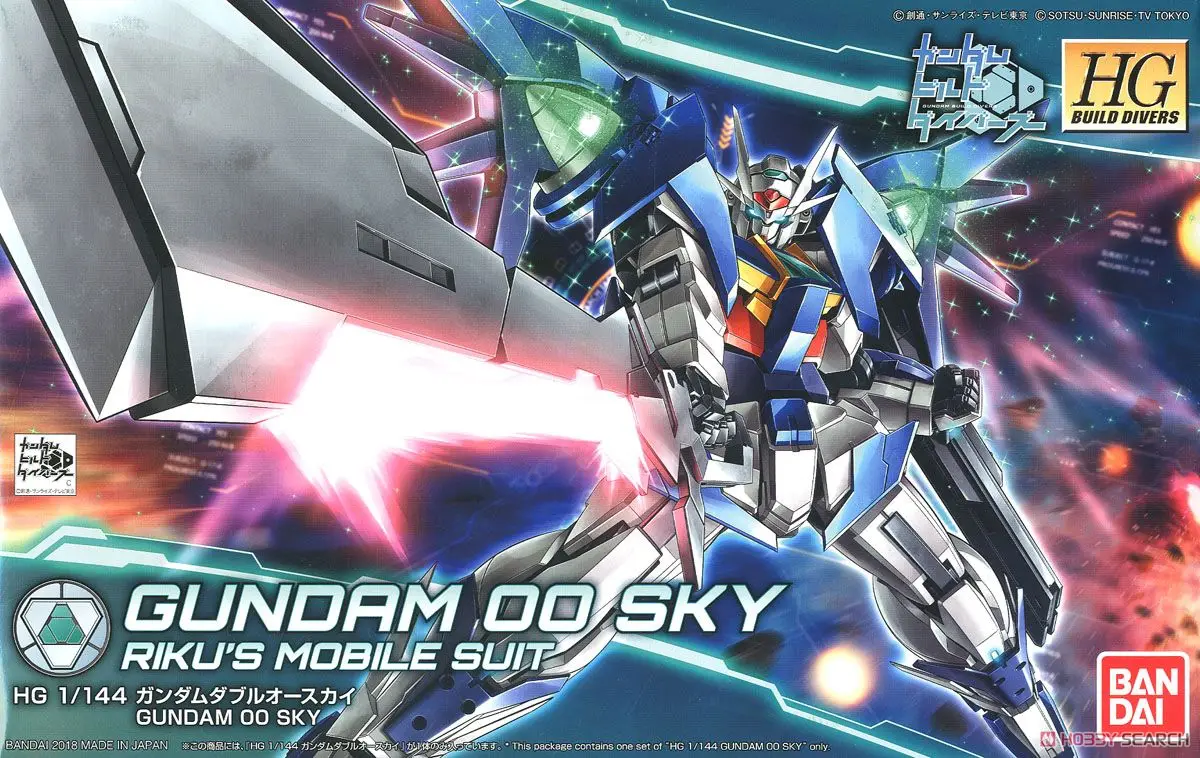 Bandai Gundam 1/144 HGBD Gundam 00 Sky Сборная модель наборы фигурки пластмассовые игрушечные модели