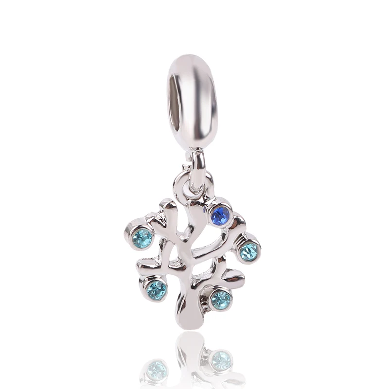

Couqcy Silver Color Tree of Dream Charm Dangle Fit Original Pandora Bracelet Necklace Authentic DIY Women Jewelry