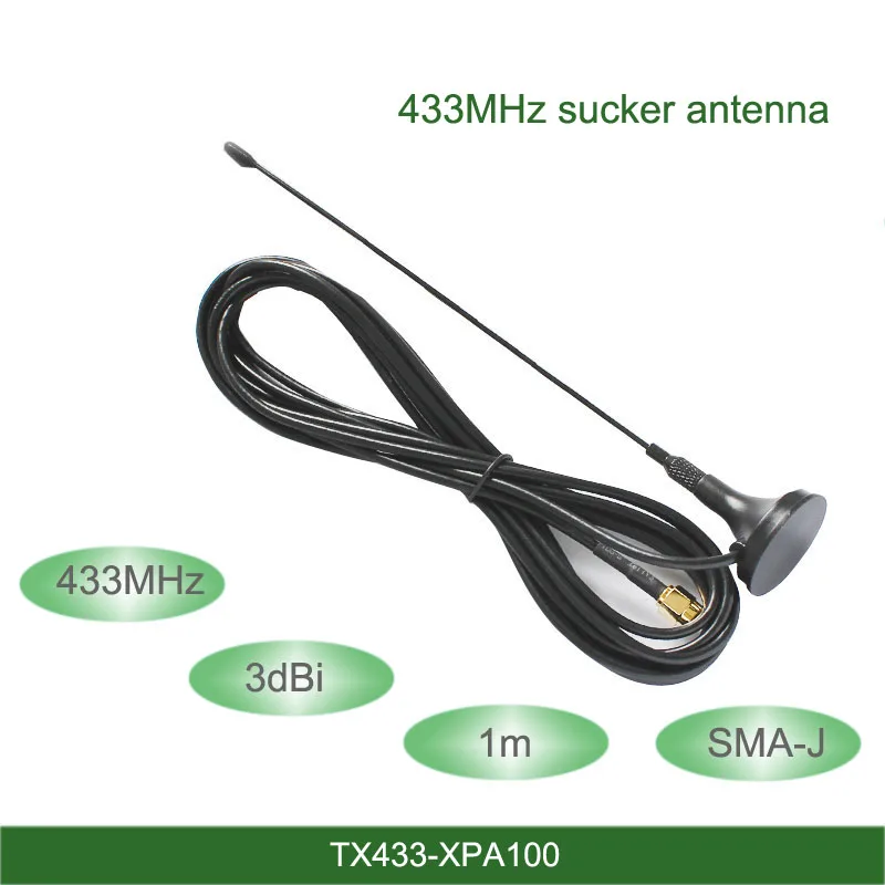 433 МГц антенна sma lora 3dbi SMA вилка с магнитным основанием 1 м 2 3 кабель|Антенны для