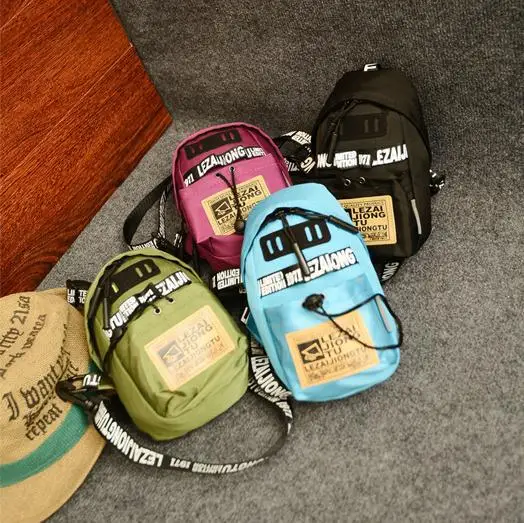 

Brassiere Korean classic letter mini-skillful men and women straddle brassiere parents and children small bag
