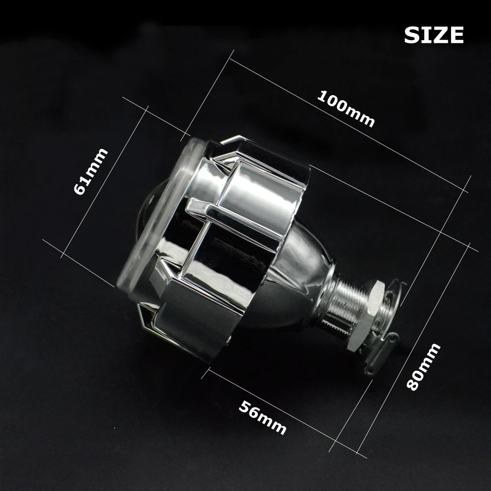 2 шт. 2,0 дюймов биксеноновый проектор Объектив светильник ангельские глазки DRL ксеноновый комплект ксеноновая лампа кожухи подходят для H1 H4 H7 мотоциклетный головной светильник