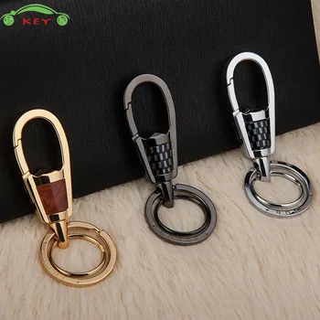 

Car Styling Men Keyring Auto Business Keychain for Ferrari Jaguar Ford Opel Mazda BMW Chevrolet Toyota Mitsubishi Double rings