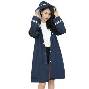 

Women's raincoat poncho waterproof anti-seepage hooded plastic outdoor row electric battery car bicycle portable fashion women