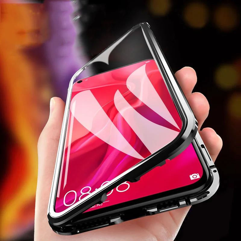 

Magnetic Adsorption metal Case For Huawei P20 P30 Pro lite Nova 3 4 Y9 Y7 2019 Mate 10 20 lite pro Honor 8x 10 lite magnet Cover