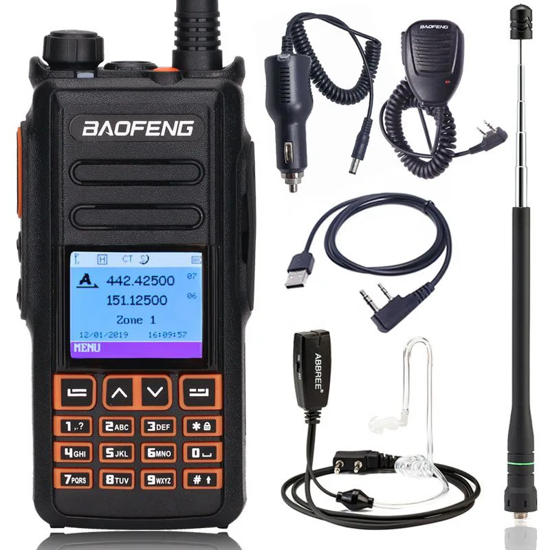 BaoFeng DM-X DMR цифровая рация с GPS Запись голоса УКВ двухдиапазонный 136-174 и 400-470 МГц ham двухстороннее радио - Цвет: as pic show 4