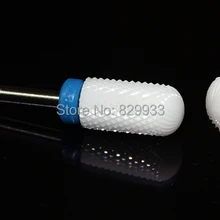 1 шт. Электрический Профессиональный маникюр, Педикюр Дрель и аксессуар белые керамические сверла для ногтей салон красоты керамический инструмент