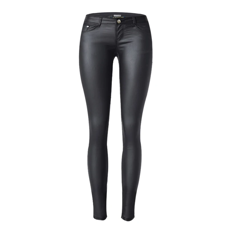 Женские кожаные брюки с низкой талией, джинсы, сексуальные эластичные джинсы из искусственной кожи, узкие сильно облегающие джинсы, брюки-карандаш, джинсы с потертым покрытием