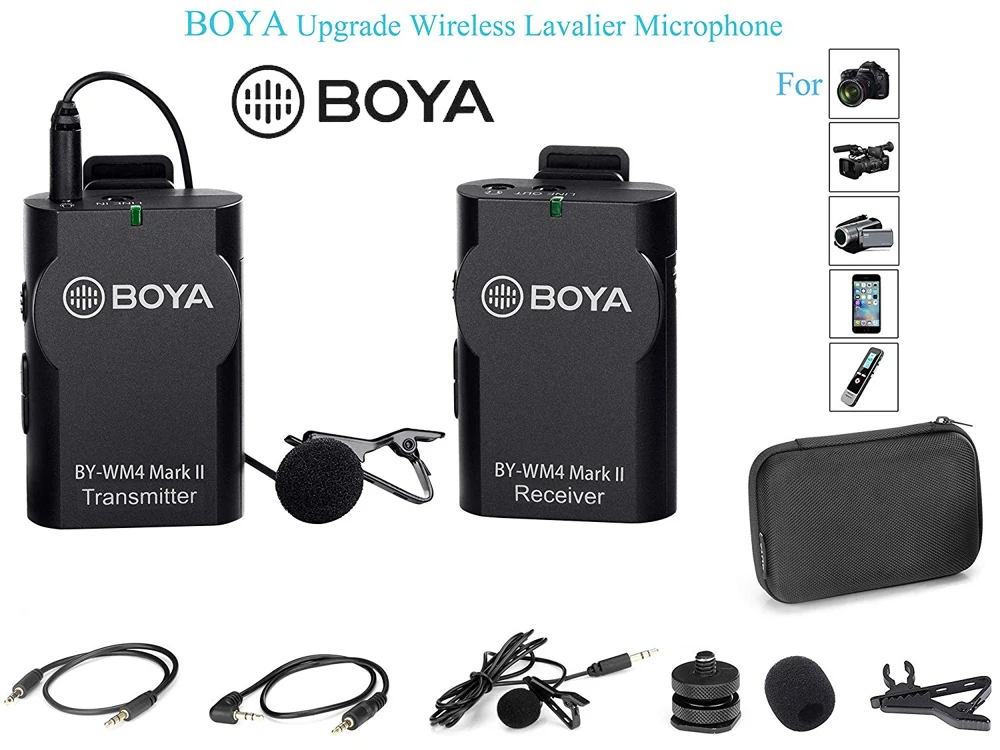 Беспроводной студийный микрофон Boya BY WM4/WM4 Mark II конденсаторная микрофонная