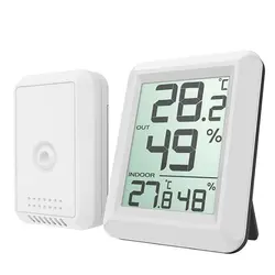 Беспроводной термометр гигрометр Indoor/открытый электронный Температура измеритель влажности метеостанции