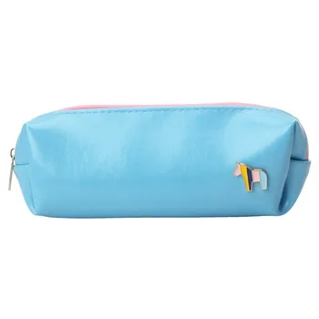 

Lovely Girl Lady's Faux Leather Cosmetic Pen Pencil Stationery Pouch Bag Case
