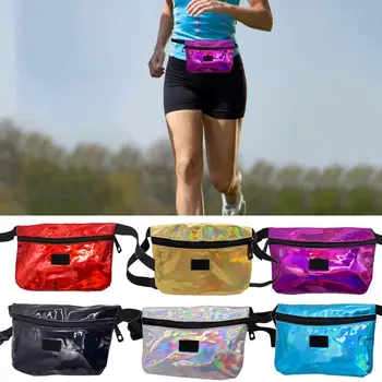 

Beach Waterproof Pockets Waist Bag Casual Sports Change Laser Leather Bag