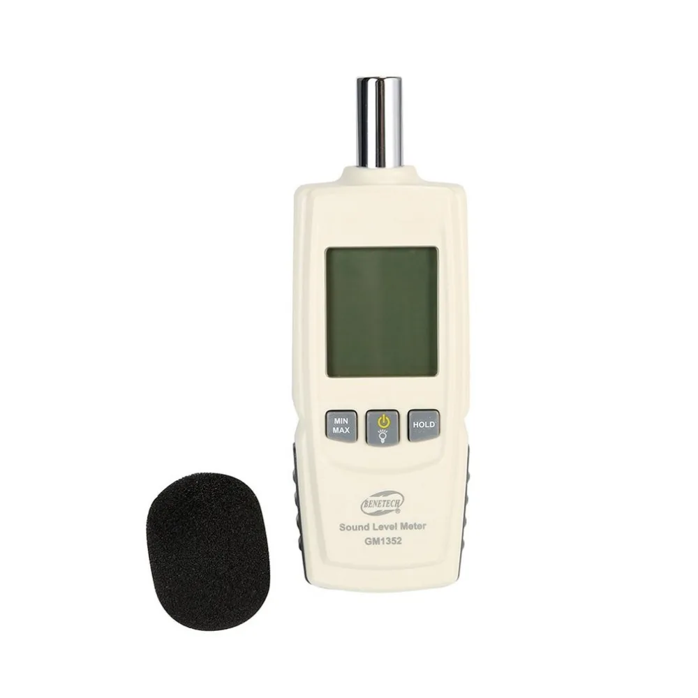 

GM1352 30-130dB Digital Sound Level Meter Noise Audio Volume Monitoring Test dB Decibels Detector with LCD Backlight