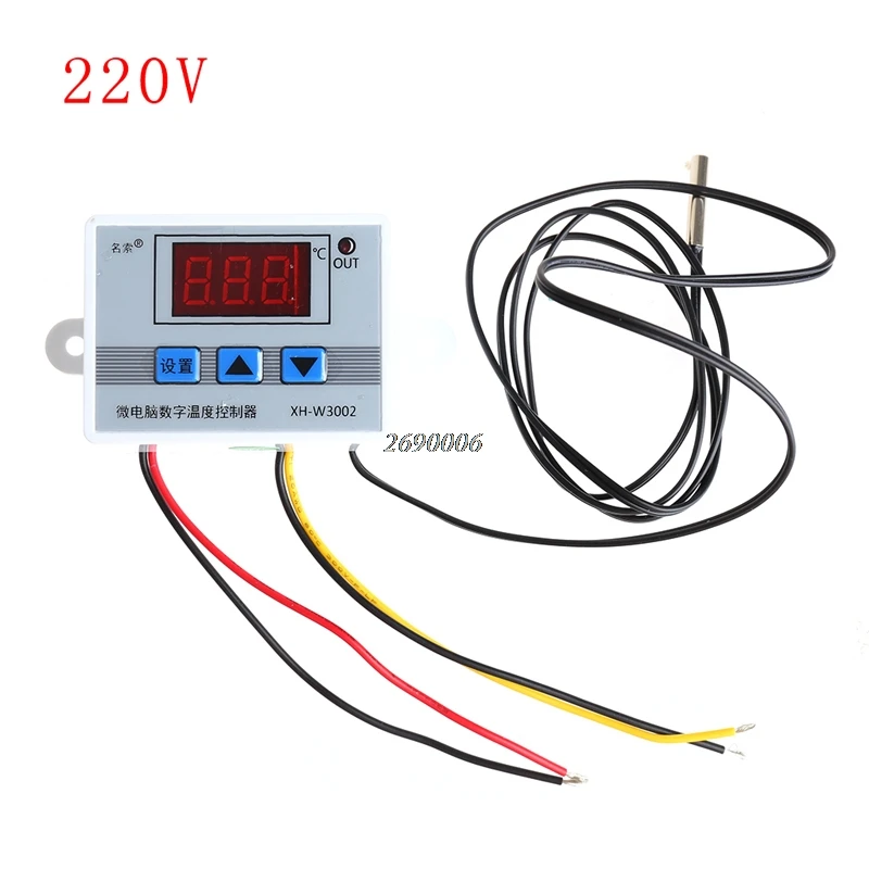 220 в 12 В 24 в цифровой светодиодный терморегулятор Термостат переключатель зонд Sens APR11_25