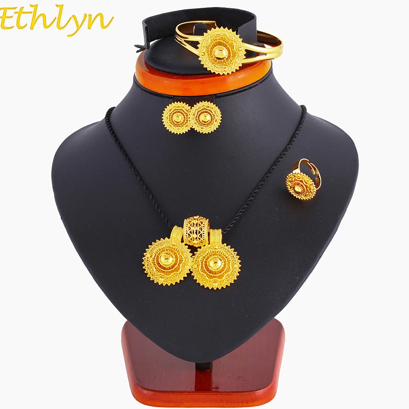 Ethlyn Ethiopian set Jewelry Pendant Rope Earring Ring