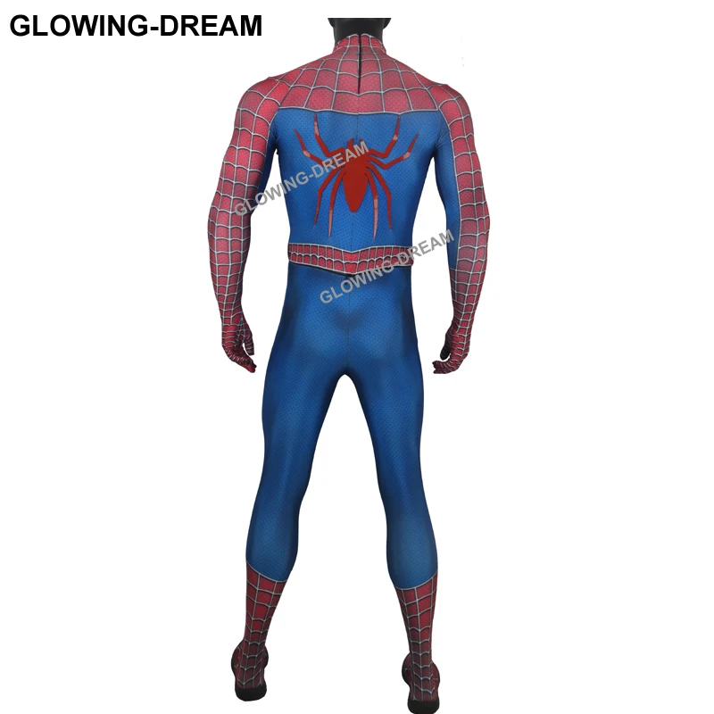 Высокое качество, 3D принт, Тоби, Человек-паук, косплей, костюм с рельефом, паук, u-молния, Райми, Человек-паук, костюм героя, полный корпус, зентай