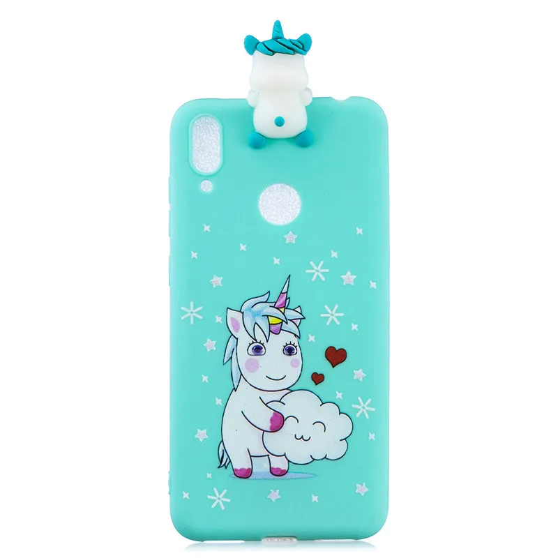 Чехол для Huawei Y6 2019 чехол Fundas Y7 Pro Prime 3D кукла игрушки конфеты мягкий силиконовый из