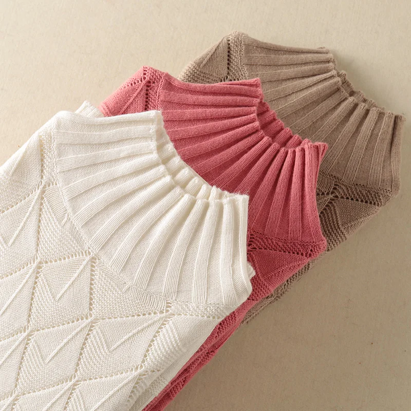 Autumn and winter new loose solid color cashmere sweater female half-high collar pullover knit bottoming shirt Autumn and winter new loose solid color cashmere sweater female half-high collar pullover knit bottoming shirt
