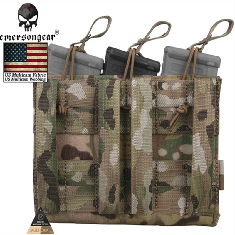 2018 Emersongear Magazine Mag Pouch 5 56 Пистолет тройной Открытый Топ армейских подсумок Emerson Wargame