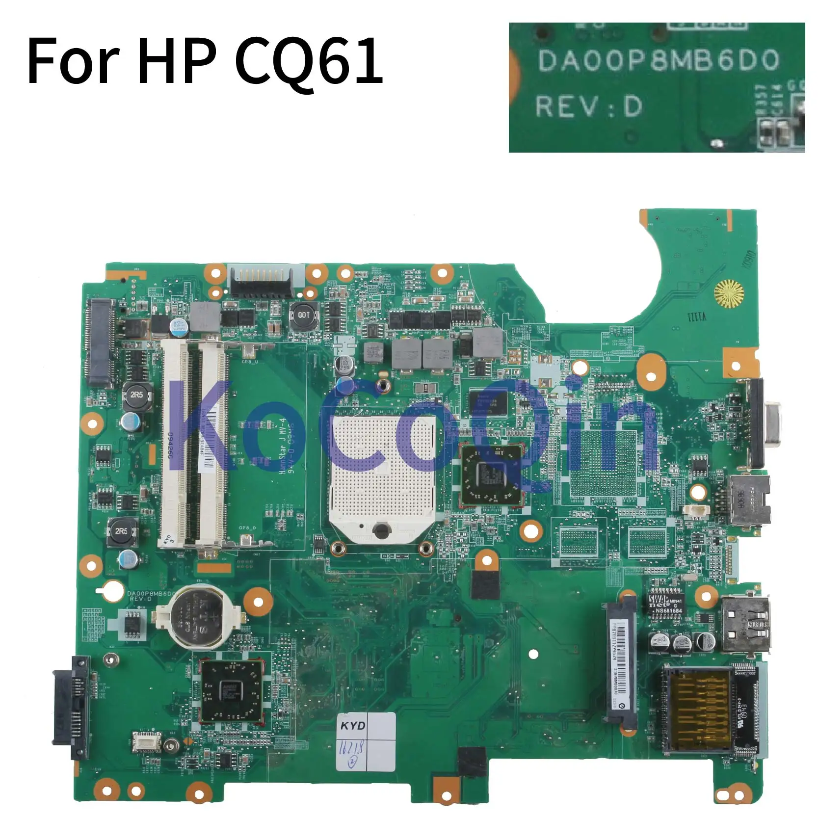 Материнская плата ноутбука KoCoQin для материнской платы hp CQ61 577065-001 577065-501 DA00P8MB6D0