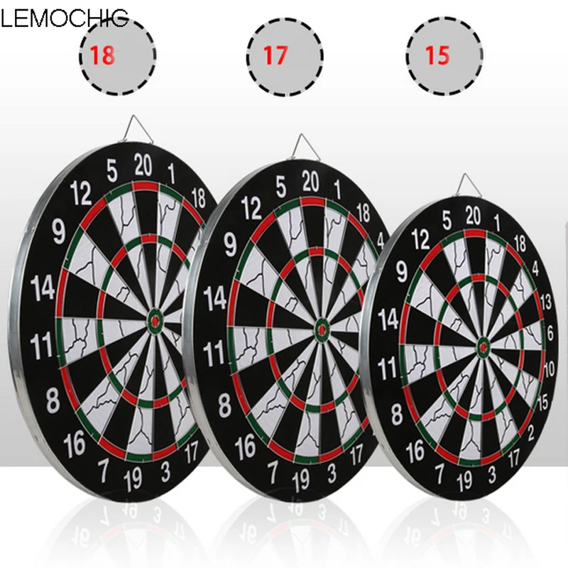 LEMOCHIC Darts Boards High grade Double sided Flocking Dartboard For