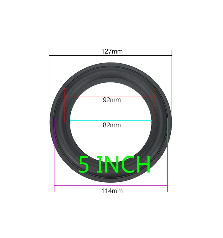 GHXAMP динамик резиновый объемный ремонт 3 дюйма 4 дюйма 5 дюймов 6,5 8 дюймов динамик сабвуфер аксессуары общие складные края Diy - Цвет: 5 inch