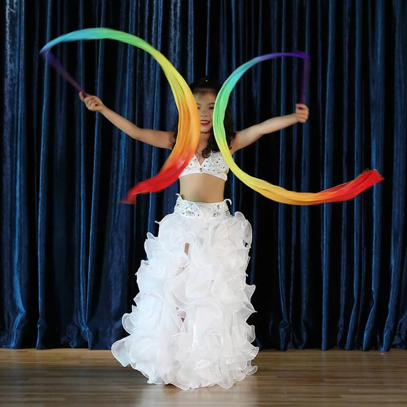 

Stage Performance Props Costume Accessories Children Belly Dance Children Belly Dance Ribbons 2 pieces/pair