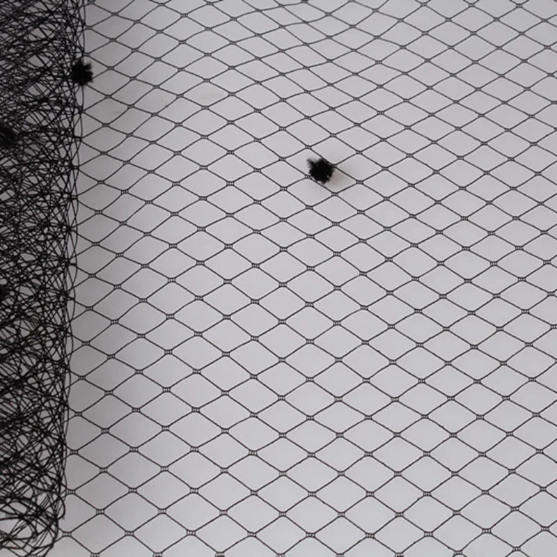 Черный Разноцветные точка завеса для птичьей клетки 45 см Ширина российские сетки