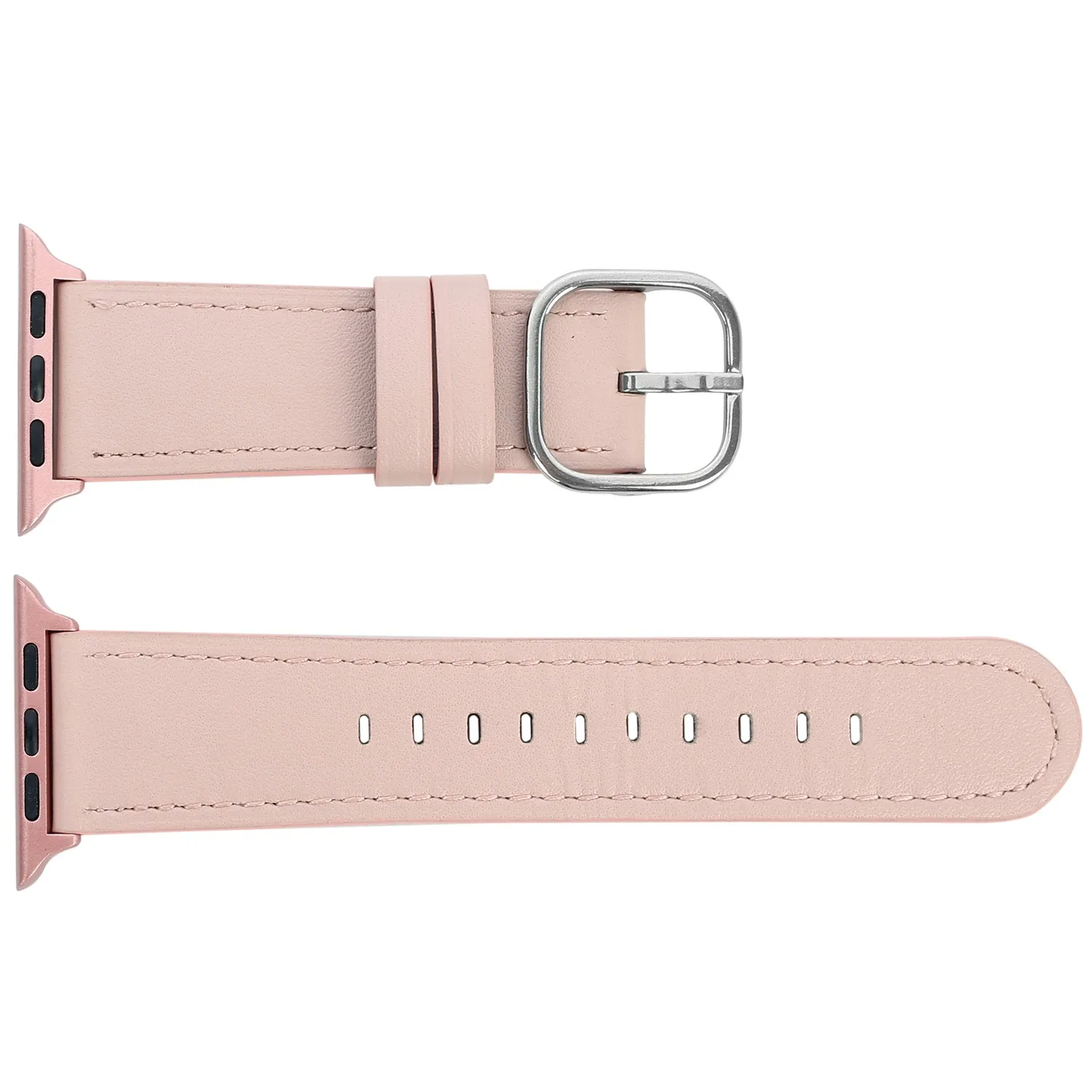 Классический ремешок из натуральной кожи для Apple Watch iWatch Band 44 мм 42 мм 40 мм 38 мм Серия 1 2 3 4 браслет металлическая Пряжка ремешок для часов - Цвет ремешка: Light Pink