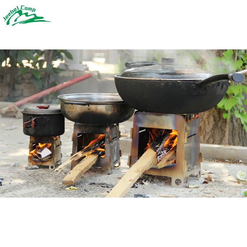 Cocina al aire libre plegable estufa de madera Camping bolsillo Alcohol