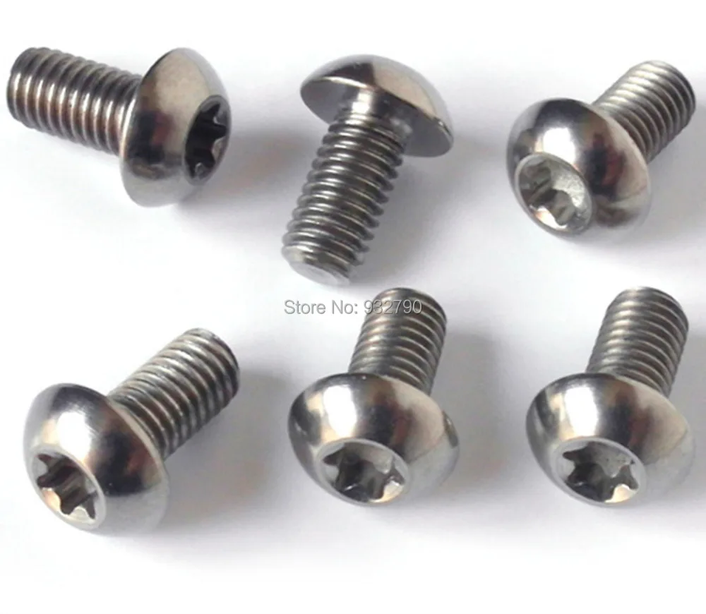 6pcs Disc Brake Rotor Torx T25 Bolts Screws Replace For MTB Bicycle Bike