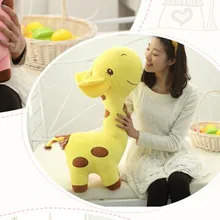 Милые Мультяшные пятна игрушечные Жирафы Милая желтая плюшевая кукла-Жираф подарок на день рождения около 60 см