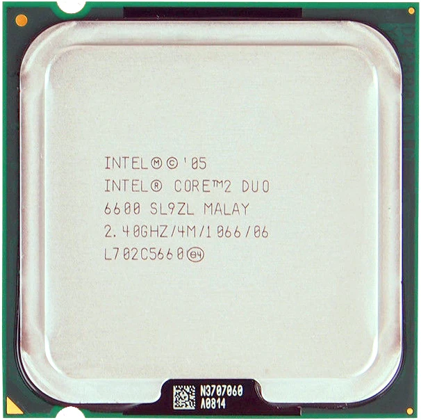 Супер приятный внешний вид процессор Intel E6600 Core 2 Duo Socket 775 cpu 2,40 GHz 4M 1066MHz тест хорошо