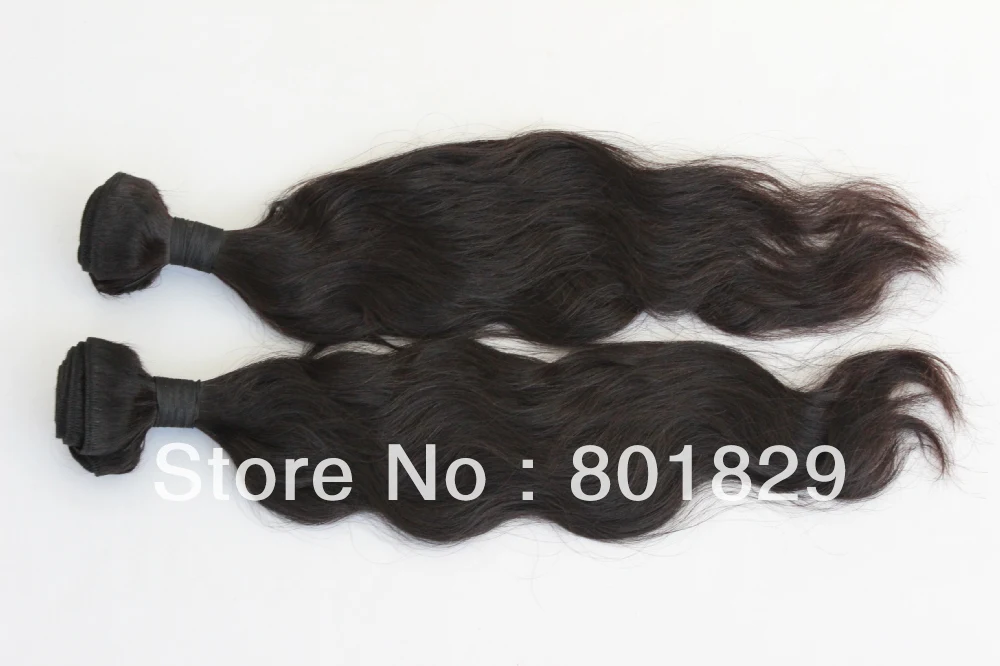 Free shipping Mixed length 2pcs Best quality peruvian virgin human hair extension loose wavy machine weft |