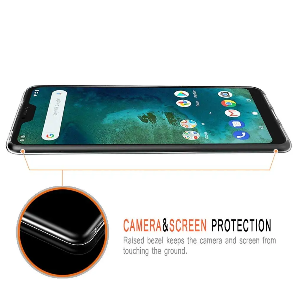 Redmi 6 Pro Patterned Soft Clear Silicone Case Cover For Xiaomi Mi A2 Lite Capa Slim Ultra Thin Coque Fundas sfor Xiaomi A2 Lite (1)